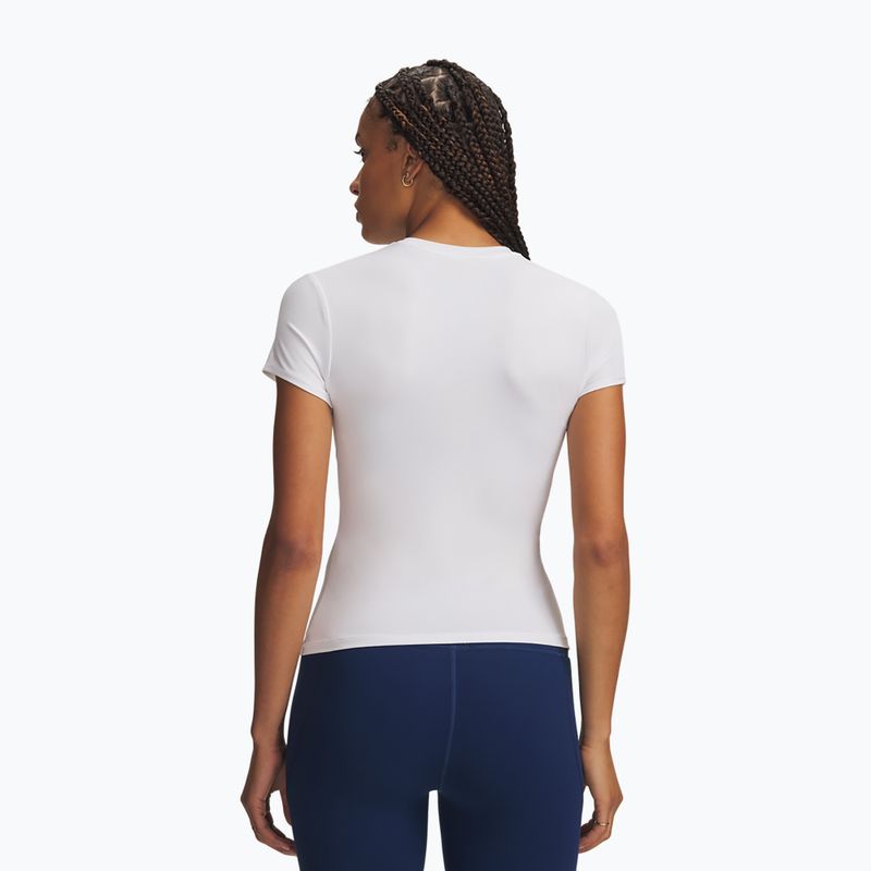 Women's training shirt Under Armour Motion Fitted SS white/halo gray 2
