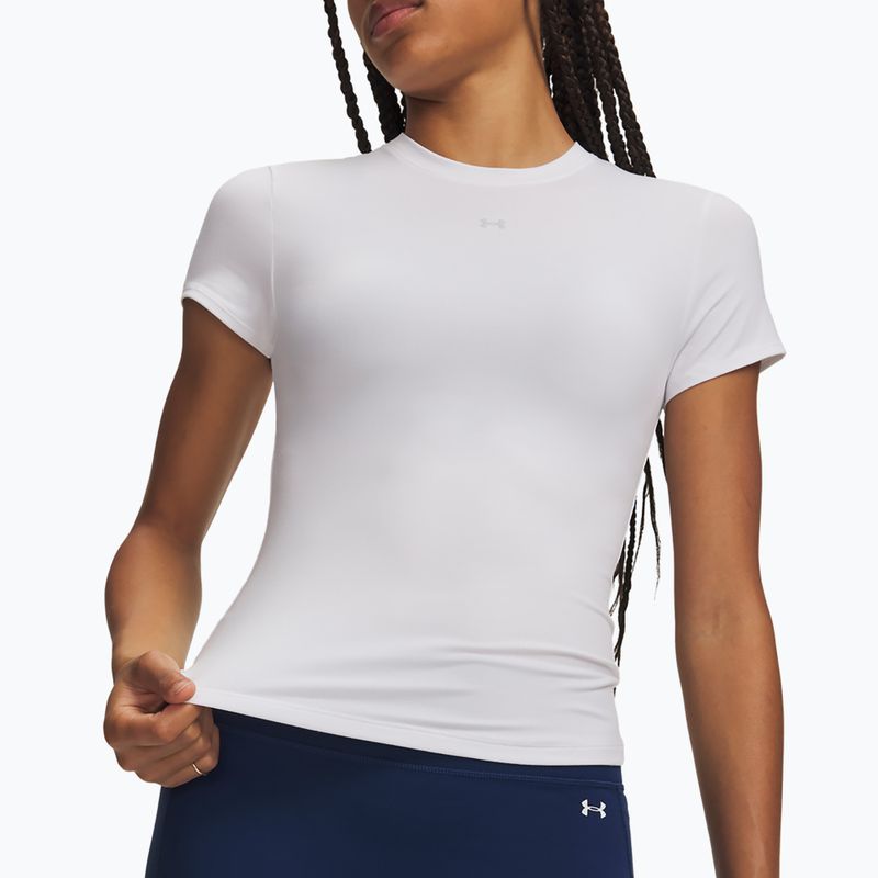 Women's training shirt Under Armour Motion Fitted SS white/halo gray 3