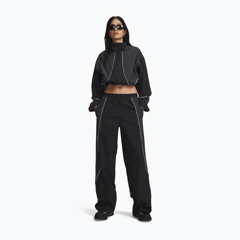 Women's trousers Under Armour Unstoppable Woven Wind ultimate black/anthracite/anthracite 2