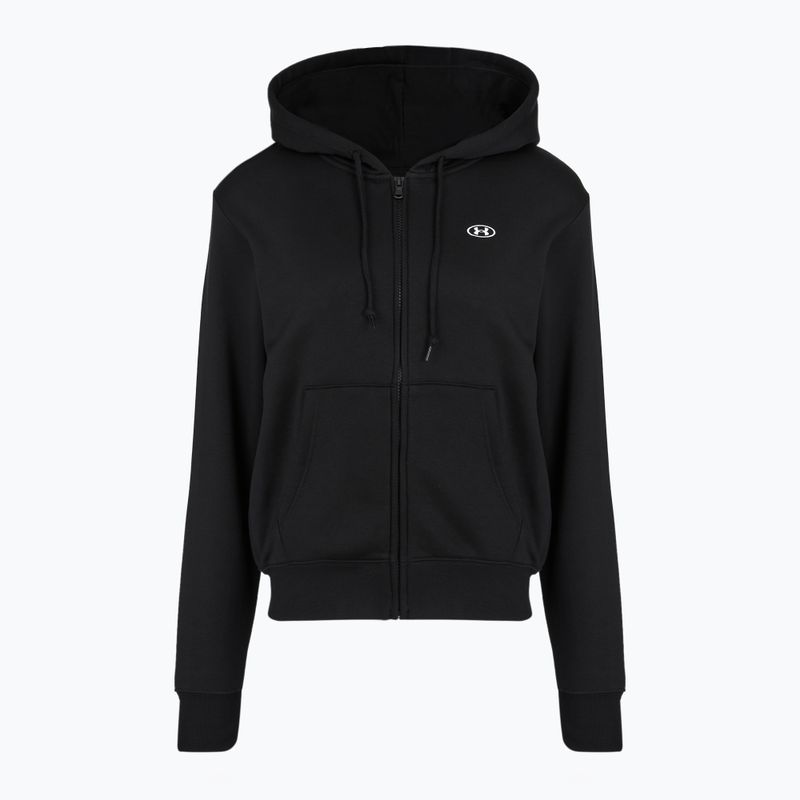 Women's sweatshirt Under Armour Rival Fleece Full Zip ultimate black/white