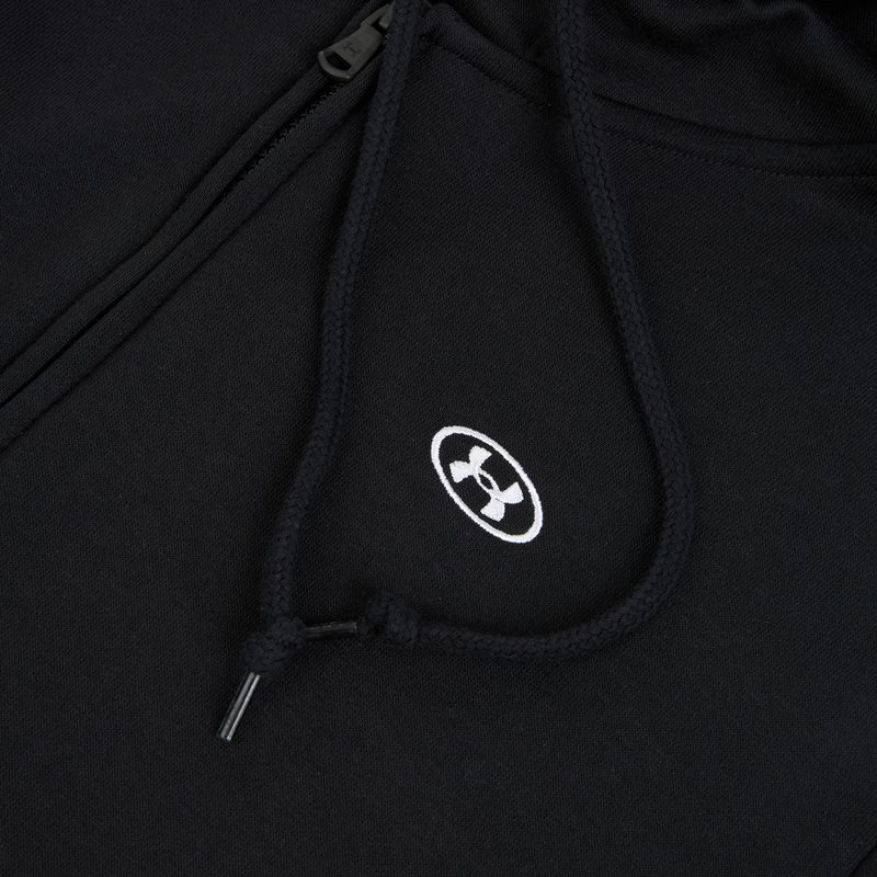 Women's sweatshirt Under Armour Rival Fleece Full Zip ultimate black/white 3