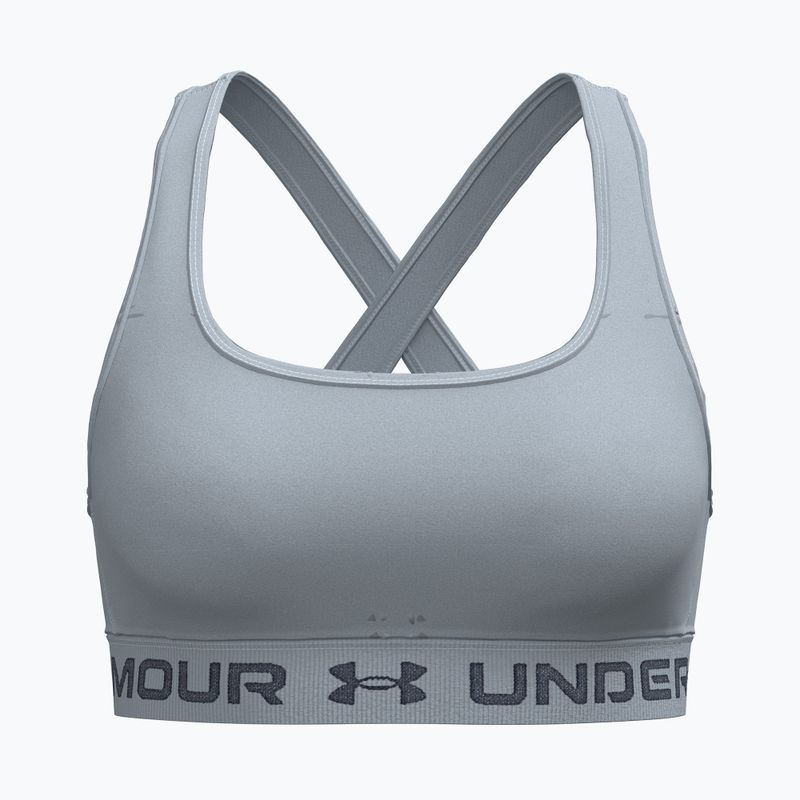Training bra Under Armour Crossback Mid blue fog/downpour gray