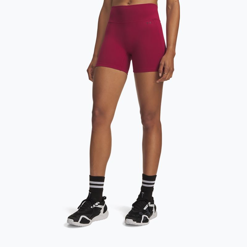 Women's training shorts Under Armour Motion Middy claret/ox blood