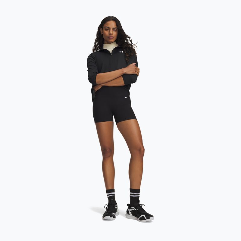 Women's training shorts Under Armour Motion Middy ultimate black/white 2