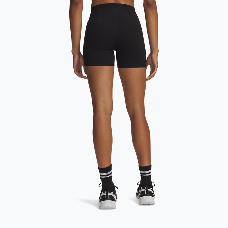 Women's training shorts Under Armour Motion Middy ultimate black/white 3