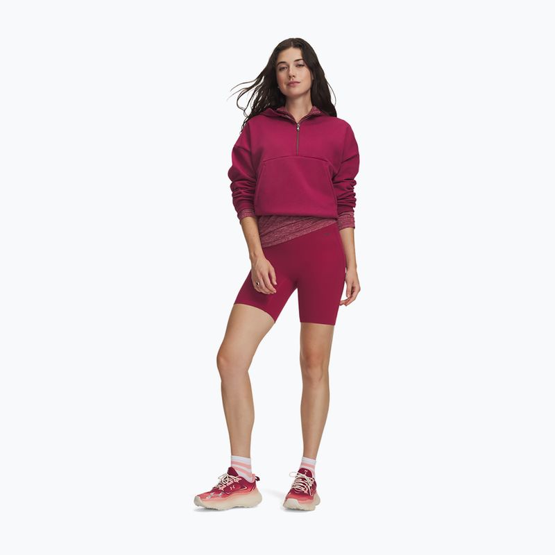 Women's training shorts Under Armour Motion Bike Shorts claret/ox blood 2