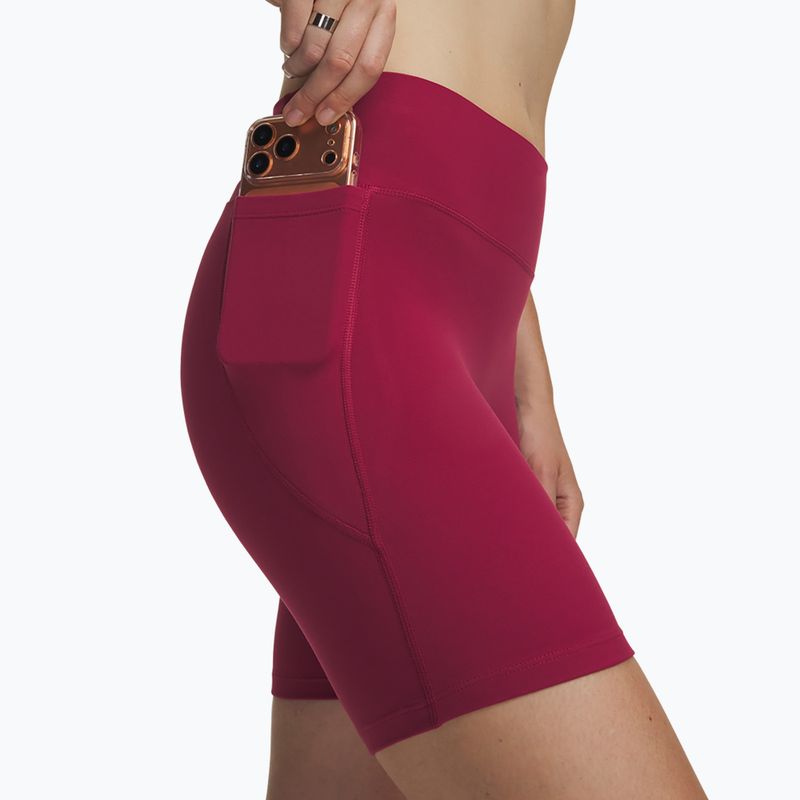 Women's training shorts Under Armour Motion Bike Shorts claret/ox blood 4