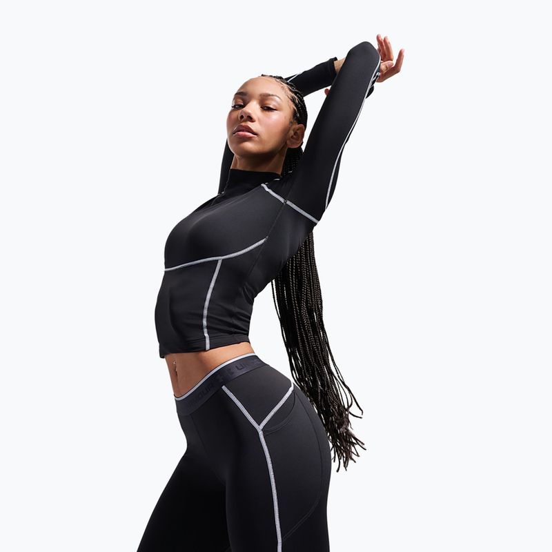 Women's training longsleeve Under Armour ColdGear Elite Mock ultimate black/reflective 5