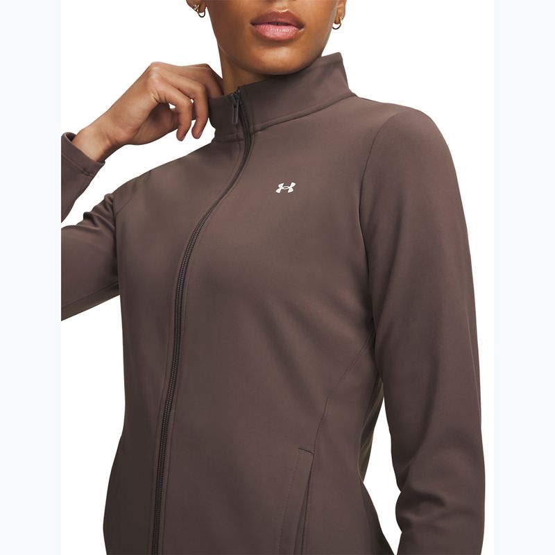 Women's training sweatshirt Under Armour Motion peppercorn/white 3
