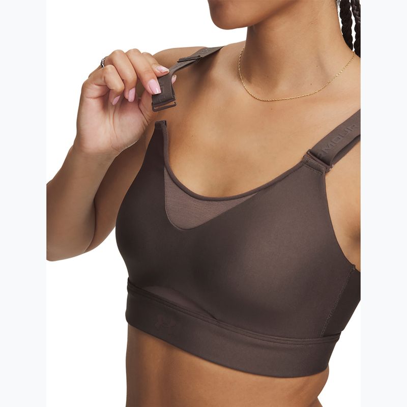 Training bra Under Armour Infinity High 2.0 peppercorn/peppercorn 3