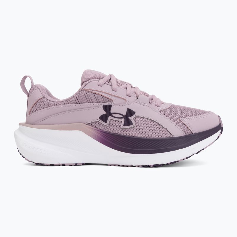 Women's running shoes Under Armour Assert 11 mauve pink/white/purple echo 2