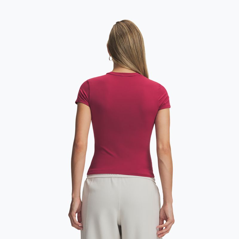 Women's training shirt Under Armour Motion Fitted SS claret/ox blood 2