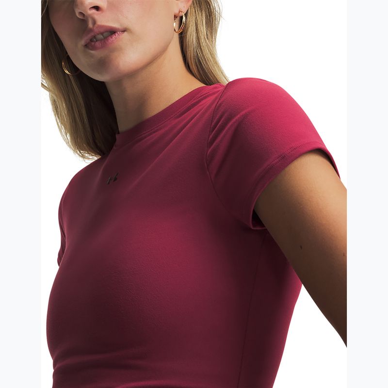 Women's training shirt Under Armour Motion Fitted SS claret/ox blood 3
