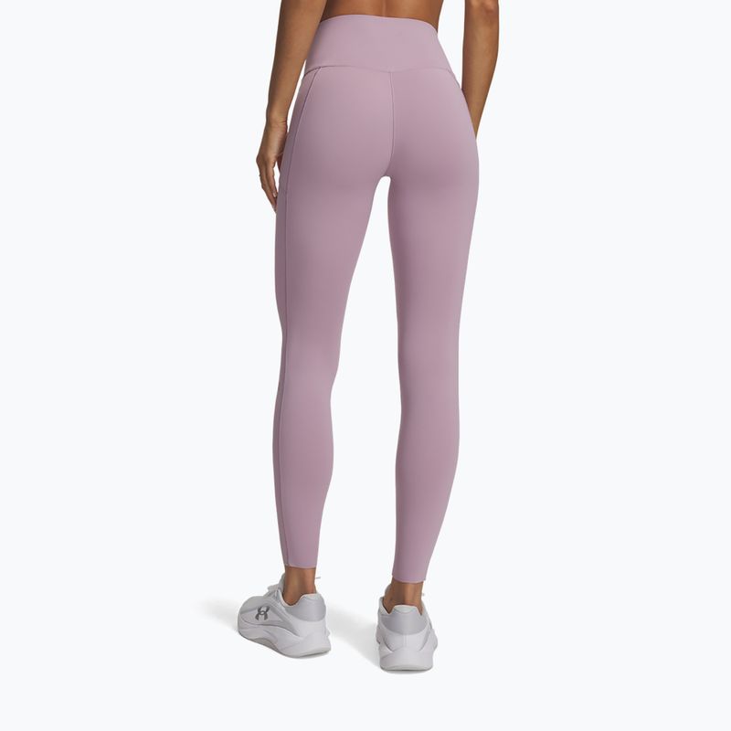 Women's training leggings Under Armour Vanish Elite Leggings mauve pink/metallic silver 3