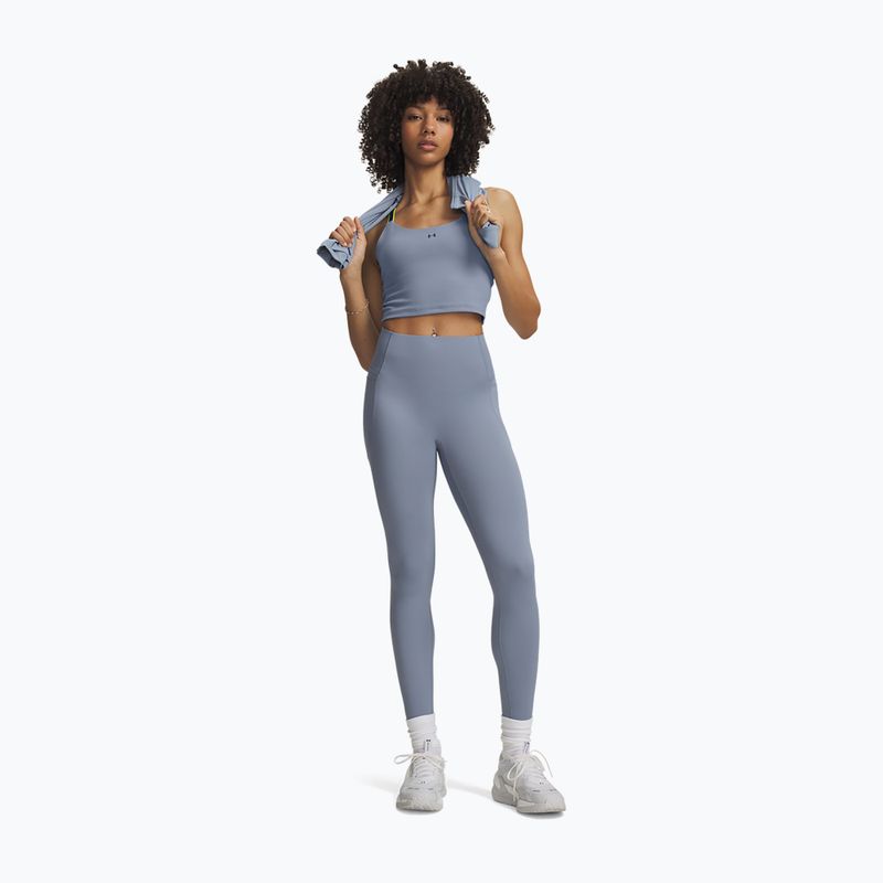 Women's training leggings Under Armour Vanish Elite Leggings blue wind/metallic silver 2