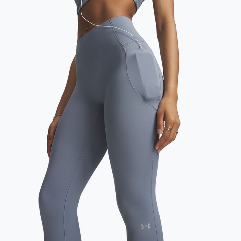 Women's training leggings Under Armour Vanish Elite Leggings blue wind/metallic silver 4