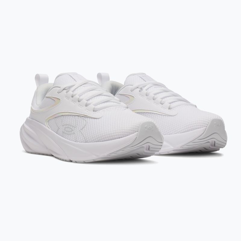 Women's running shoes Under Armour Surge 5 white/white/iridescent 2