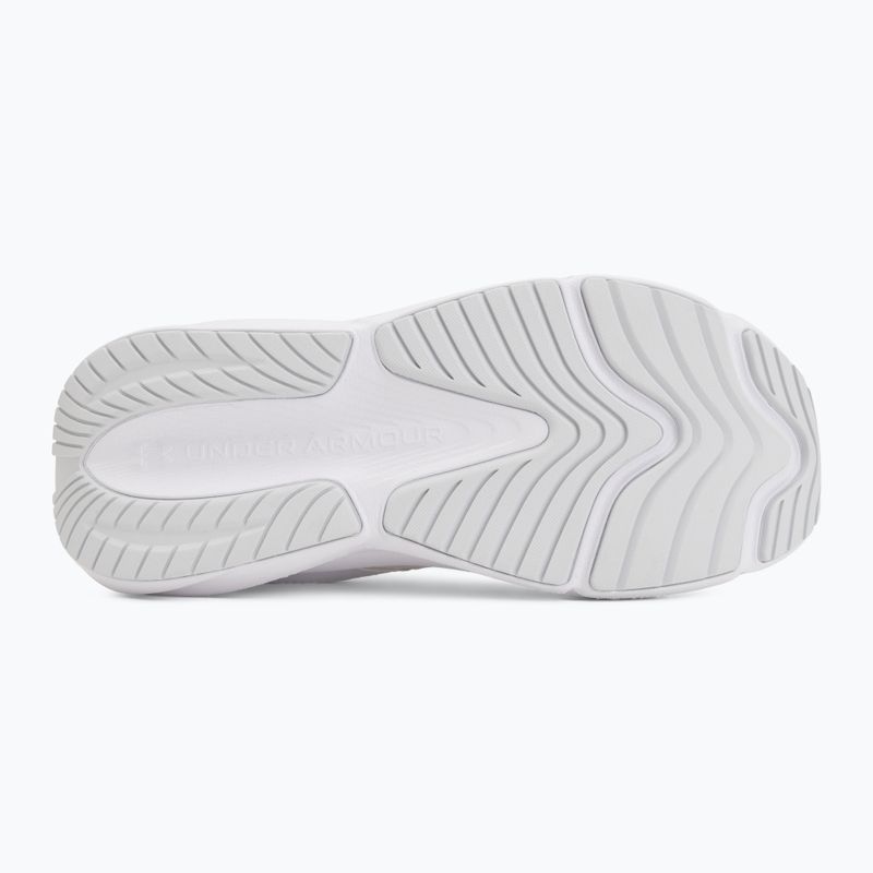 Women's running shoes Under Armour Surge 5 white/white/iridescent 4