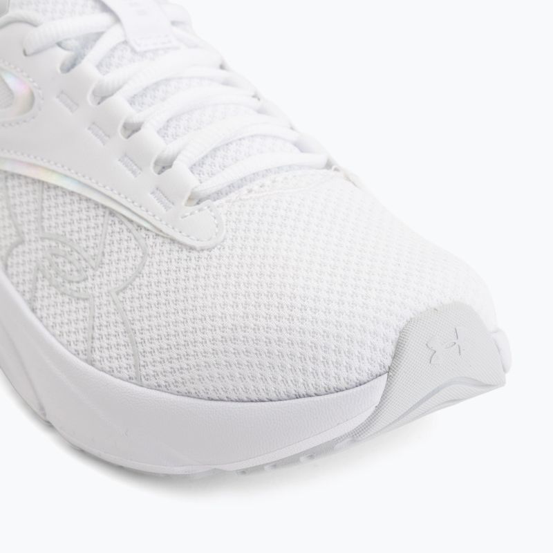 Women's running shoes Under Armour Surge 5 white/white/iridescent 7