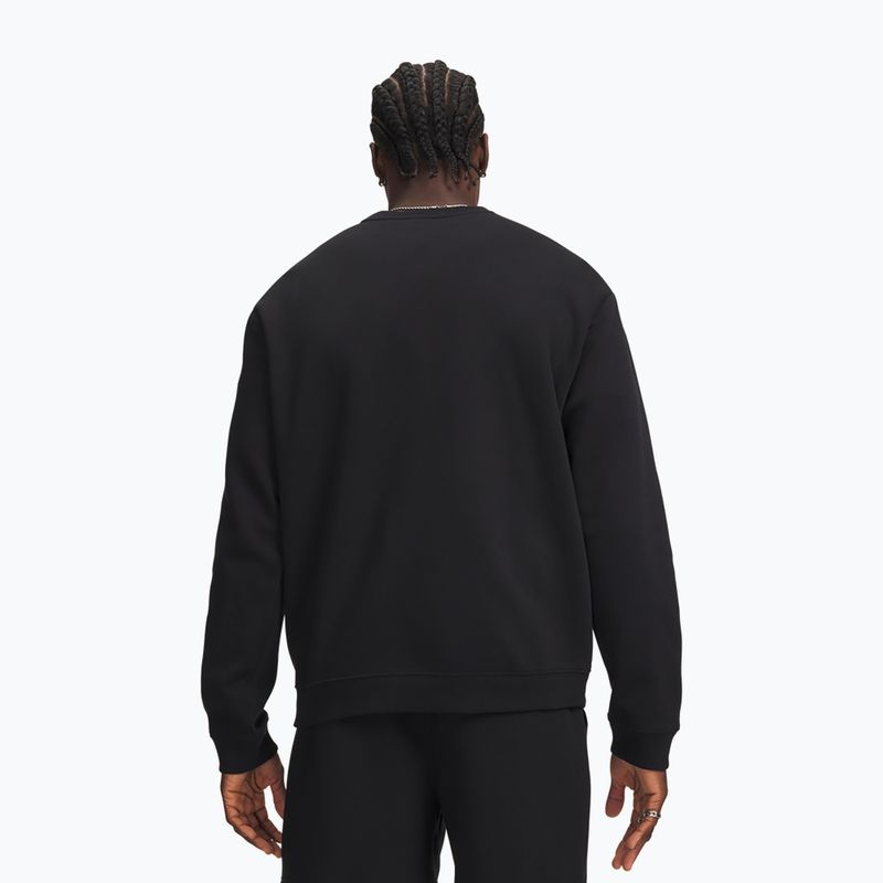Men's sweatshirt Under Armour Rival Fleece Crew ultimate black/white 2
