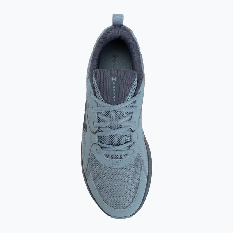Men's running shoes Under Armour Assert 11 blue wind/downpour gray/downpour gray 5