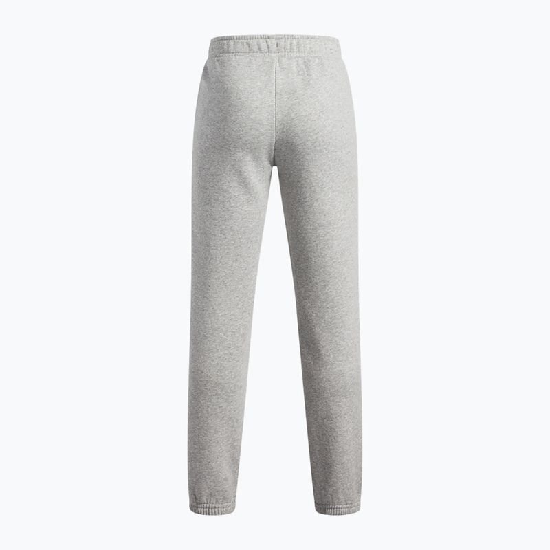 Children's trousers Under Armour B Rival Fleece Jogger mod gray light heather/white 2