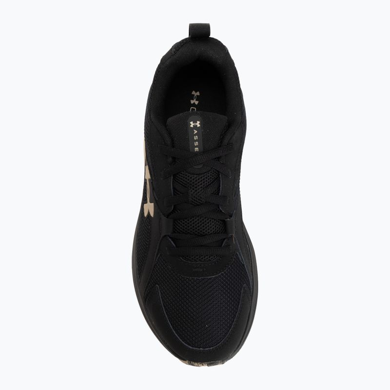 Men's running shoes Under Armour Assert 11 black/city khaki/city khaki 5