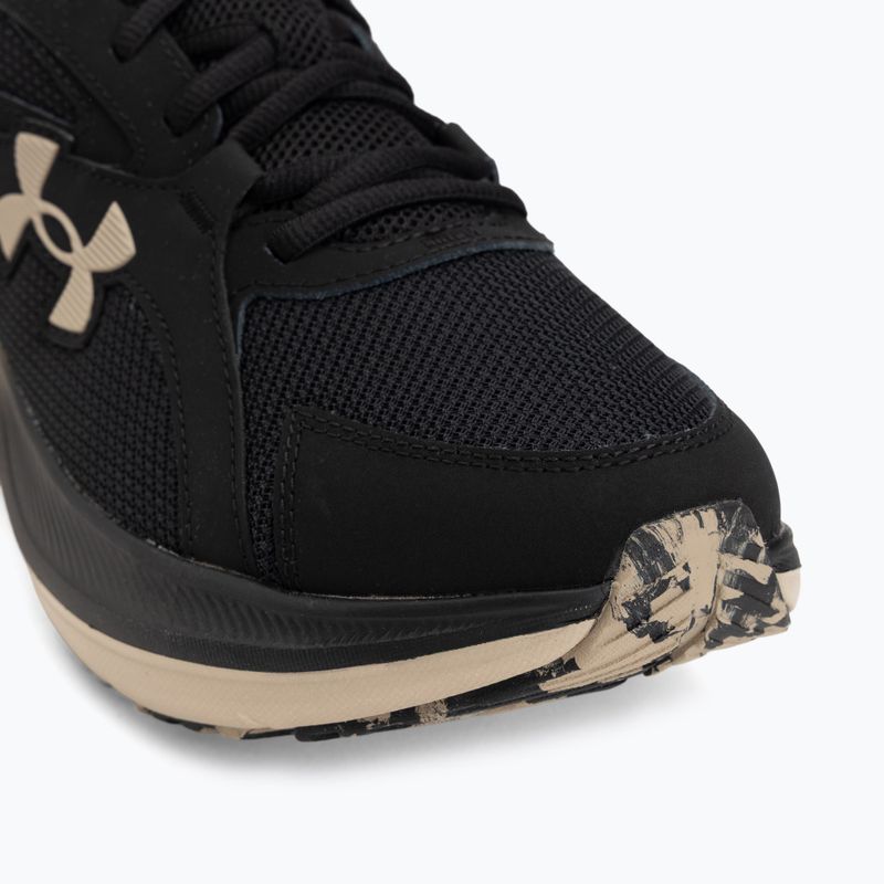 Men's running shoes Under Armour Assert 11 black/city khaki/city khaki 7
