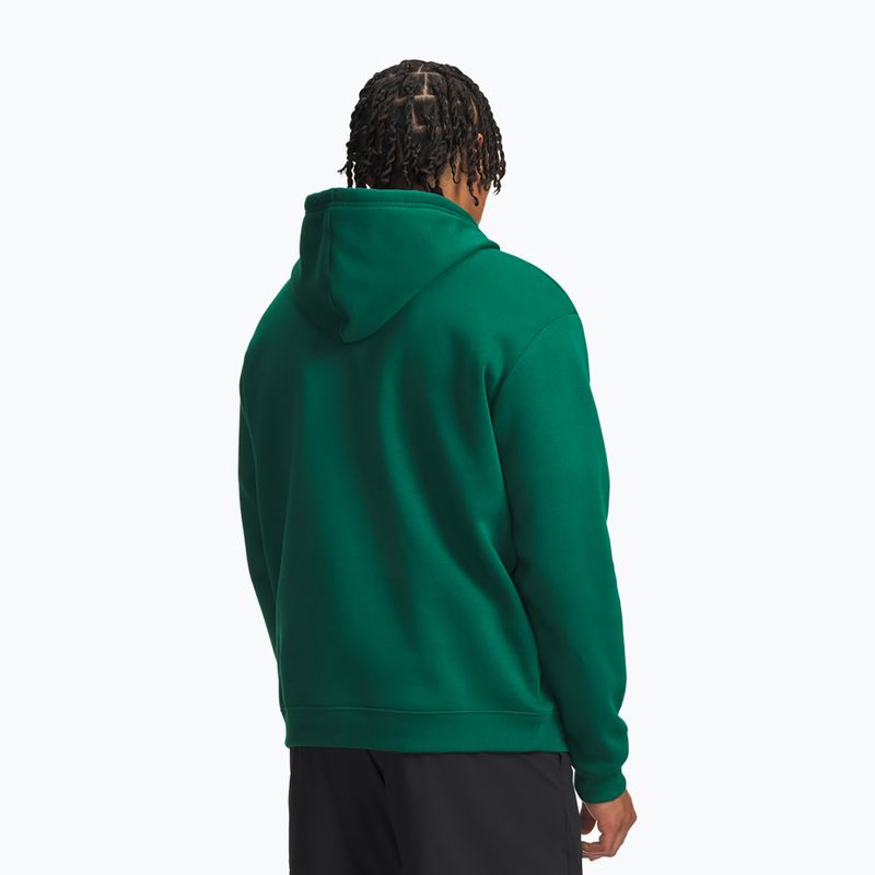 Men's sweatshirt Under Armour Rival Fleece Hoodie campus ivy/white 2