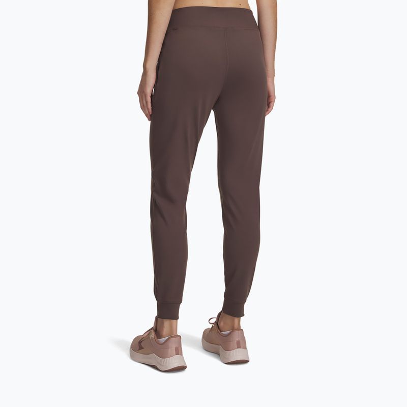 Women's trousers Under Armour Motion Jogger peppercorn/white 3