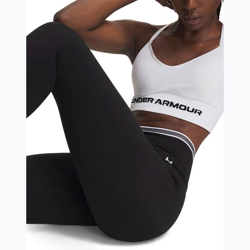 Women's training leggings Under Armour Motion Sport Tape Leggings ultimate black/castlerock/white 4