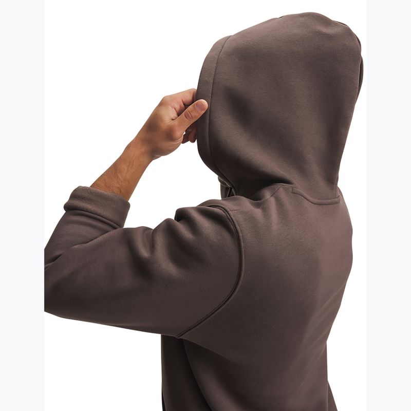 Men's sweatshirt Under Armour Essential Fleece Hoodie peppercorn/peppercorn 3
