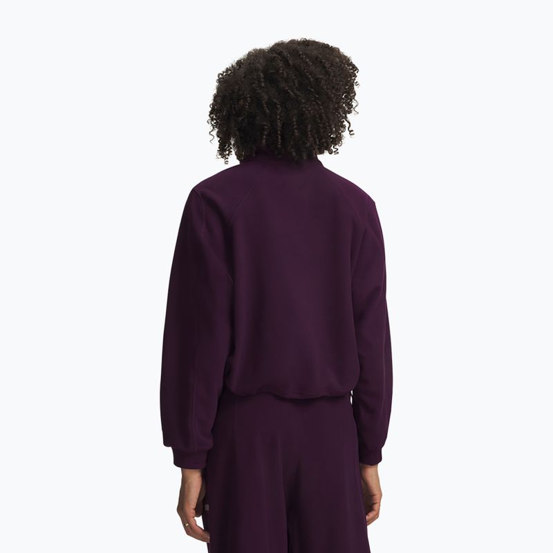 Women's training sweatshirt Under Armour Performance Fleece Qz purple echo/purple echo 2