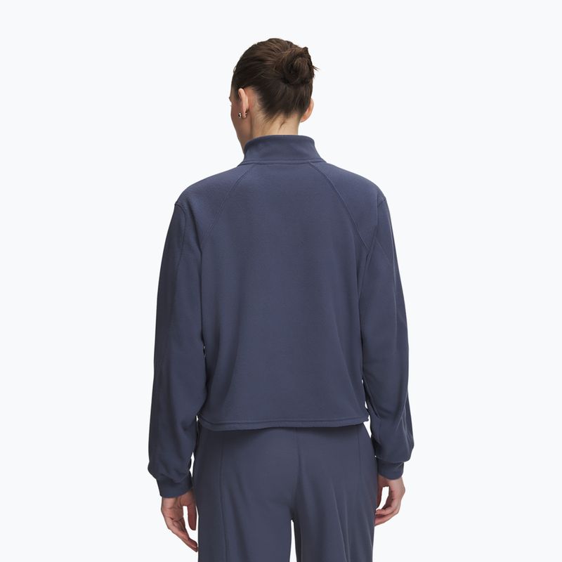 Women's training sweatshirt Under Armour Performance Fleece Qz downpour gray/downpour gray 2