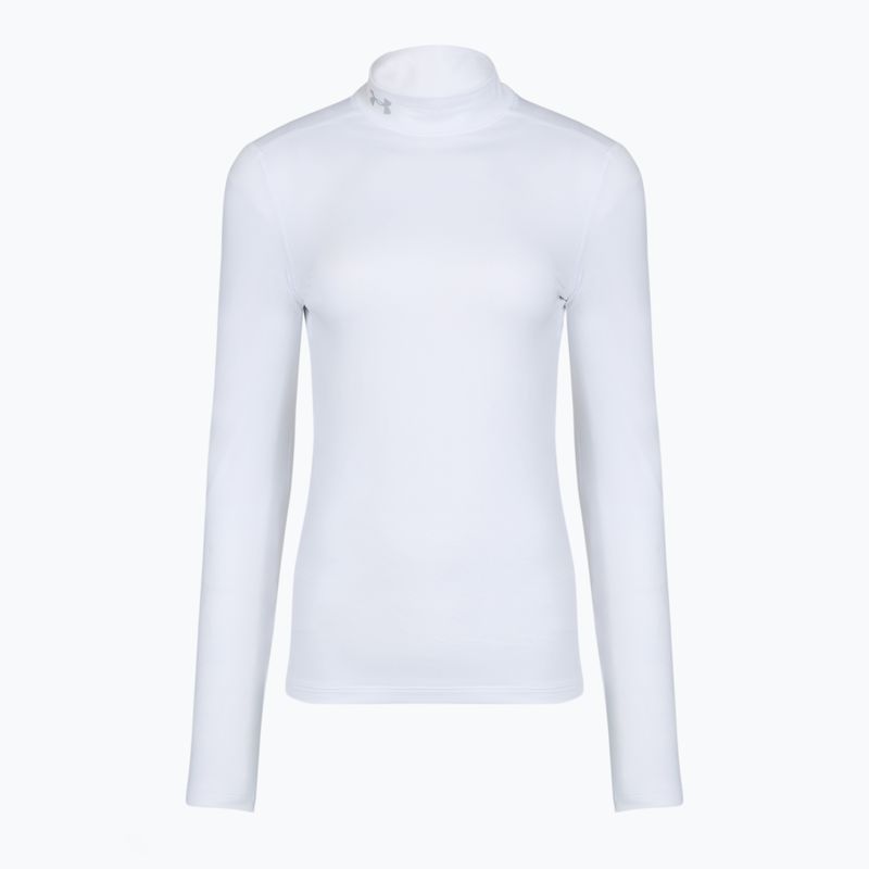 Women's training longsleeve Under Armour ColdGear Mock LS white/halo gray 4