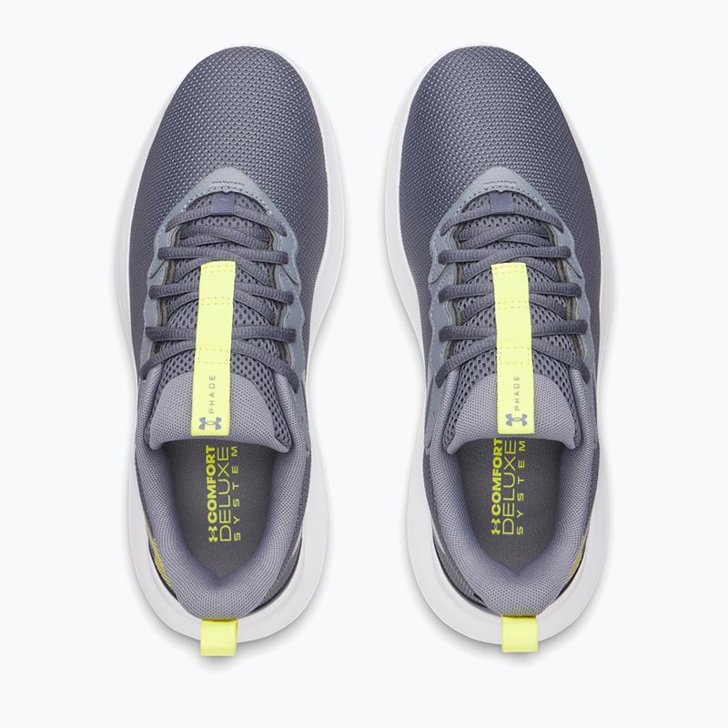 Men's running shoes Under Armour Phade RN 4 downpour gray/gravel/flash light 3