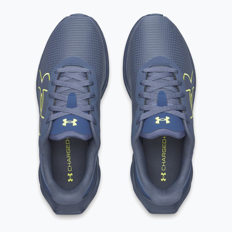 Men's running shoes Under Armour Ascend BL downpour gray/downpour gray/flash light 3
