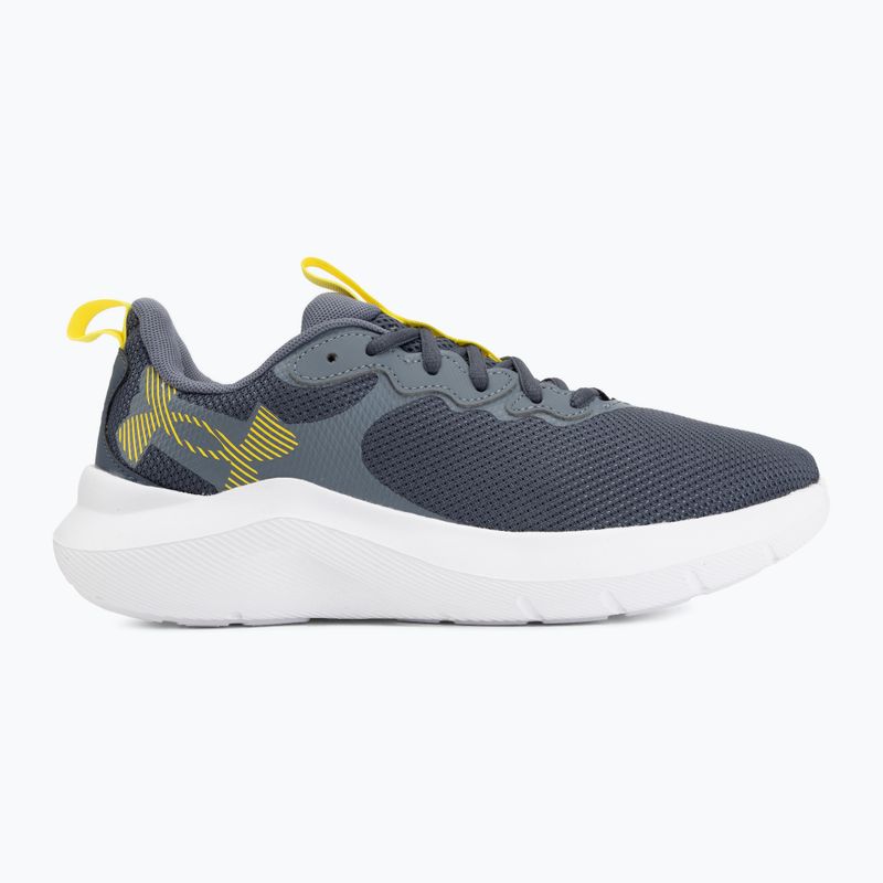 Men's running shoes Under Armour Phade RN 4 downpour gray/gravel/flash light 2