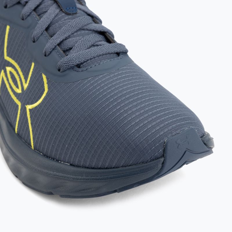 Men's running shoes Under Armour Ascend BL downpour gray/downpour gray/flash light 7