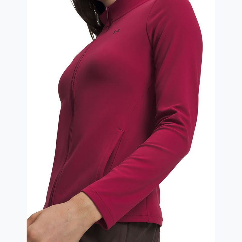 Women's training sweatshirt Under Armour Motion claret/ox blood 3