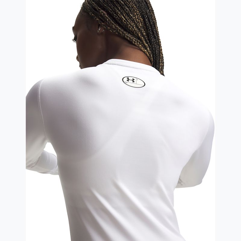 Women's training longsleeve Under Armour ColdGear Crew white/halo gray 3