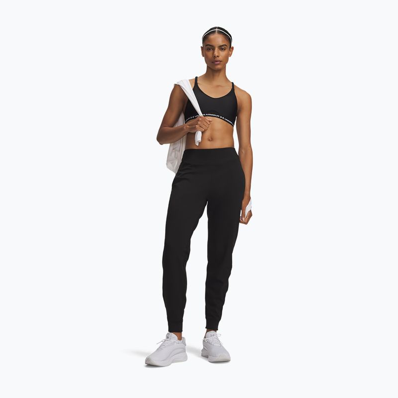Women's trousers Under Armour Motion Jogger ultimate black/white 2