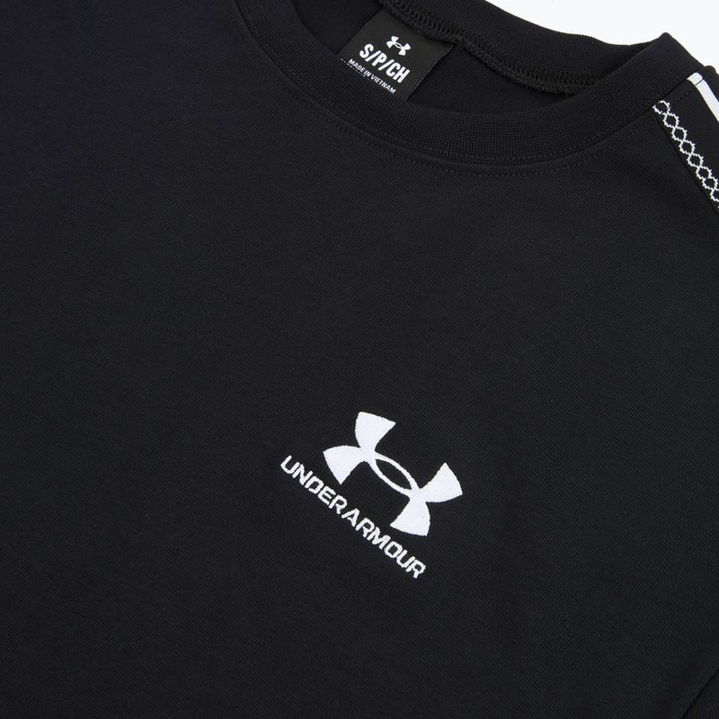 Men's T-shirt Under Armour Icon HWT Tee Taped SS ultimate black/white 3