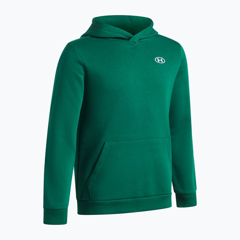Children's sweatshirt Under Armour B Rival Fleece Hoodie campus ivy/white 3