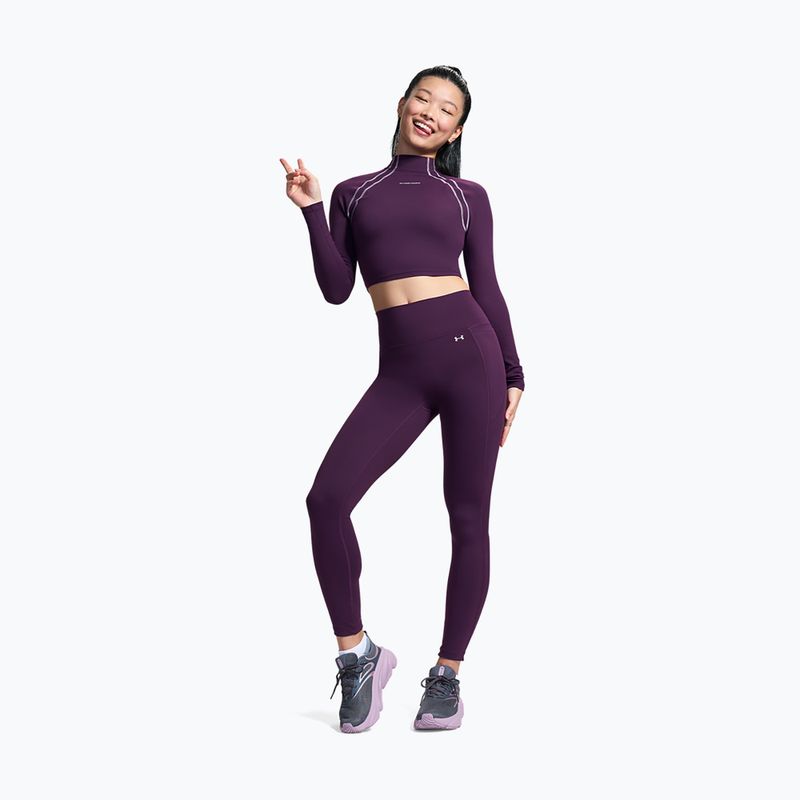 Women's training leggings Under Armour Motion Leggings purple echo/mauve pink 2