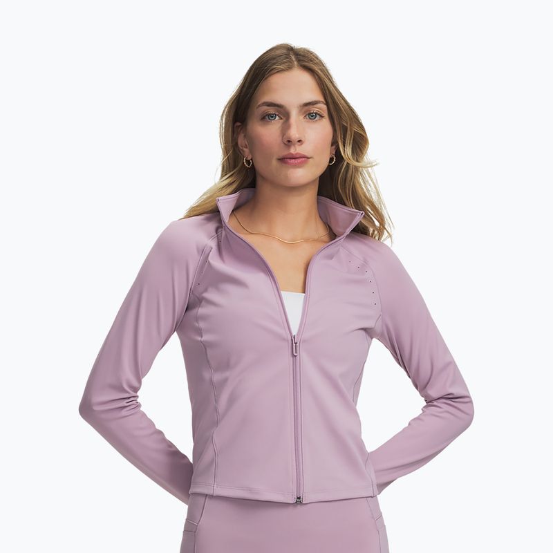 Women's training sweatshirt Under Armour Vanish Elite mauve pink/metallic silver