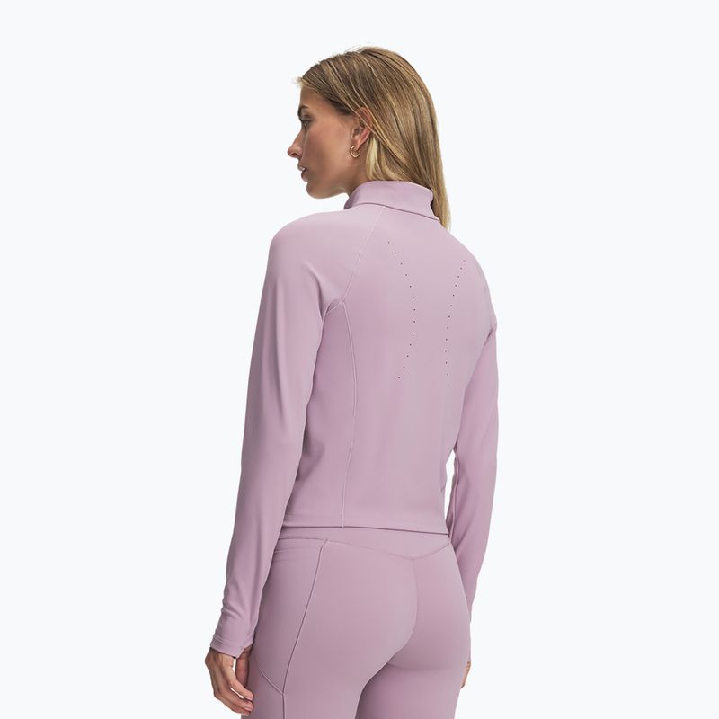 Women's training sweatshirt Under Armour Vanish Elite mauve pink/metallic silver 2