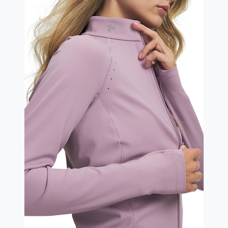 Women's training sweatshirt Under Armour Vanish Elite mauve pink/metallic silver 3