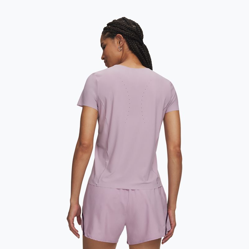 Women's training shirt Under Armour Vanish Elite SS mauve pink/metallic silver 2
