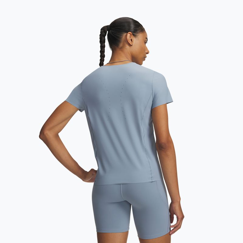Women's training shirt Under Armour Vanish Elite SS blue wind/metallic silver 2